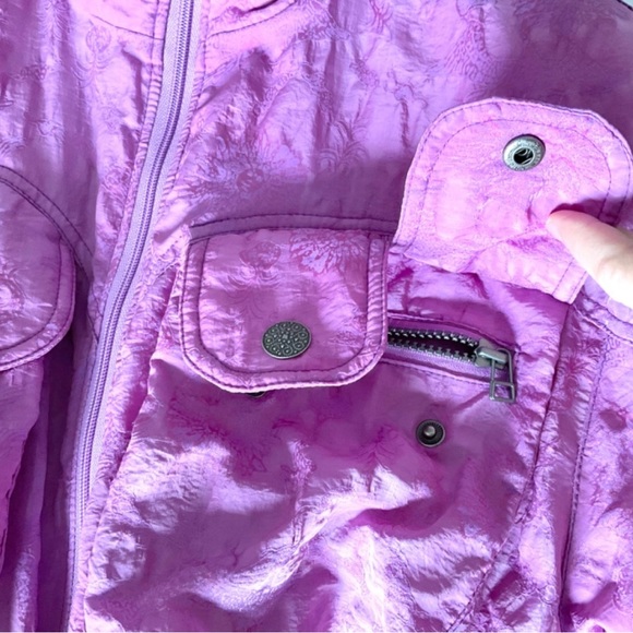 Vintage Nils Skiwear One Piece Ski Suit Pink Purple Size 4, Retro Eighties - Picture 4 of 5